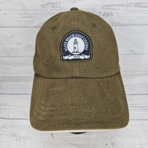 Agate Beach Golf Course Adjustable Hat Cap Imperial Olive Green